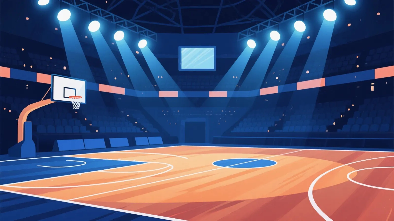 篮球赛场氛围